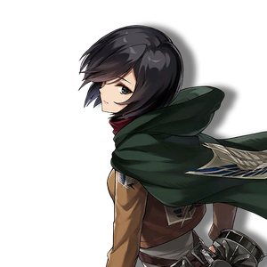 Aot mika closeup