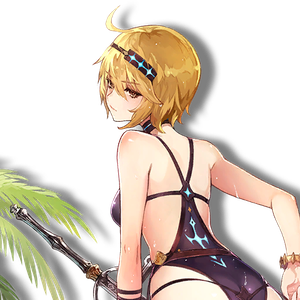 Glan swim closeup