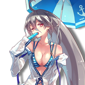 Laev swim closeup
